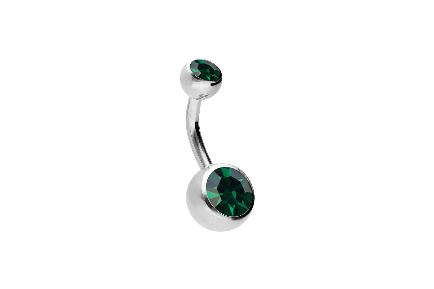 Titan Bananabell Piercing ZWEI KRISTALLE